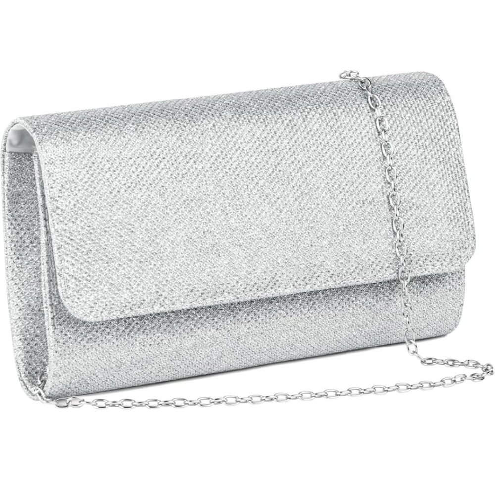 Silver Glittery Evening Bag